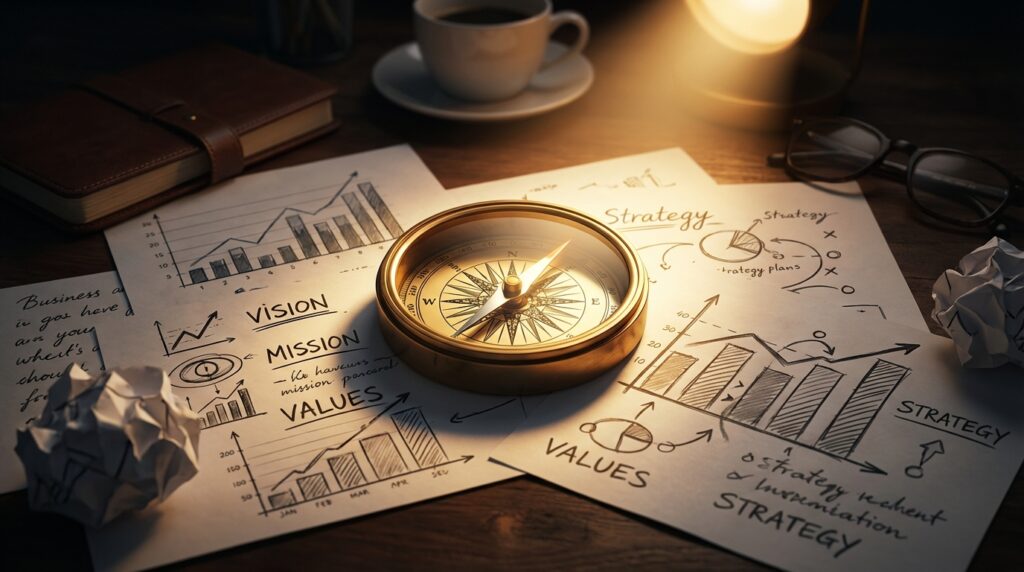 Vision, Mission e Valori aziendali: come costruirli senza trasformarli in slogan